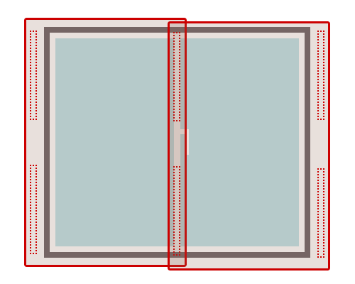 【両開き（2枚）で製作の場合】