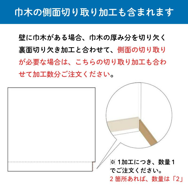 ワンタッチ防音壁カット加工について