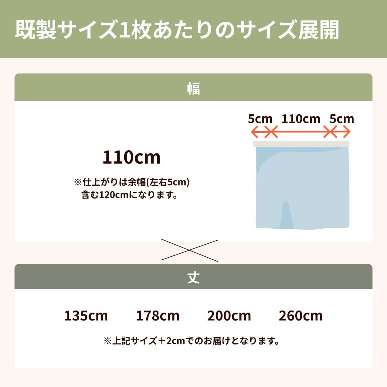 コーズのサイズ