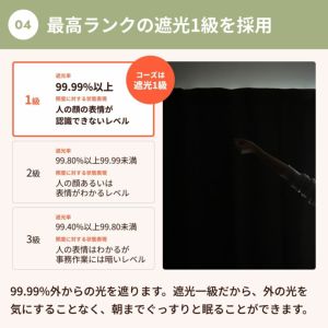 5重構造の防音カーテン コーズ イージーオーダー 幅50-70cm 丈81