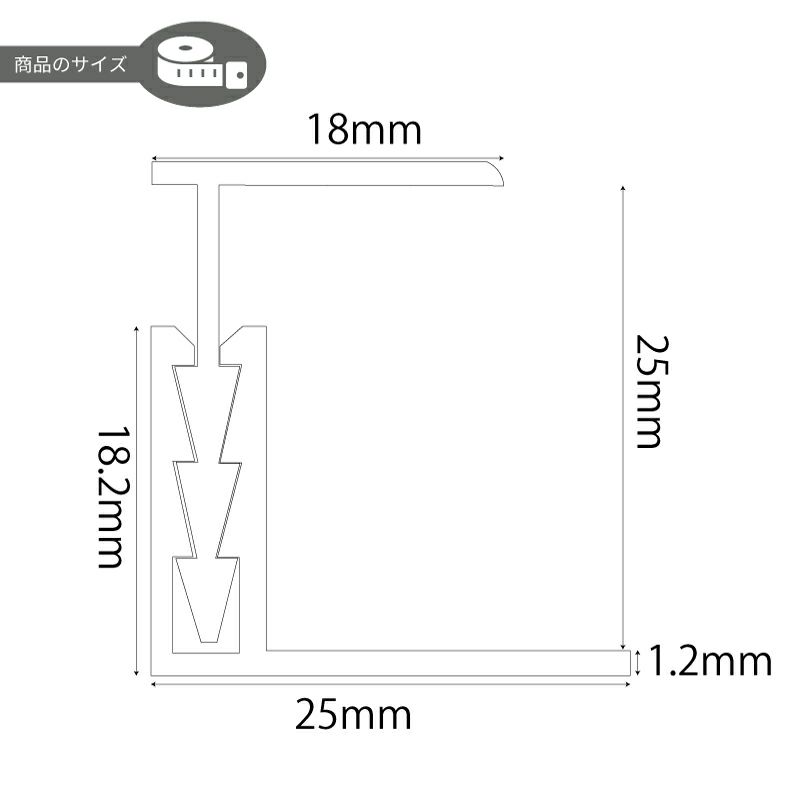 勘合型ジョイナーサイズ