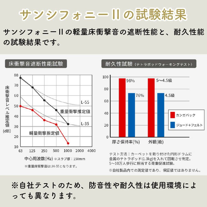 サンシンフォニー２の試験結果