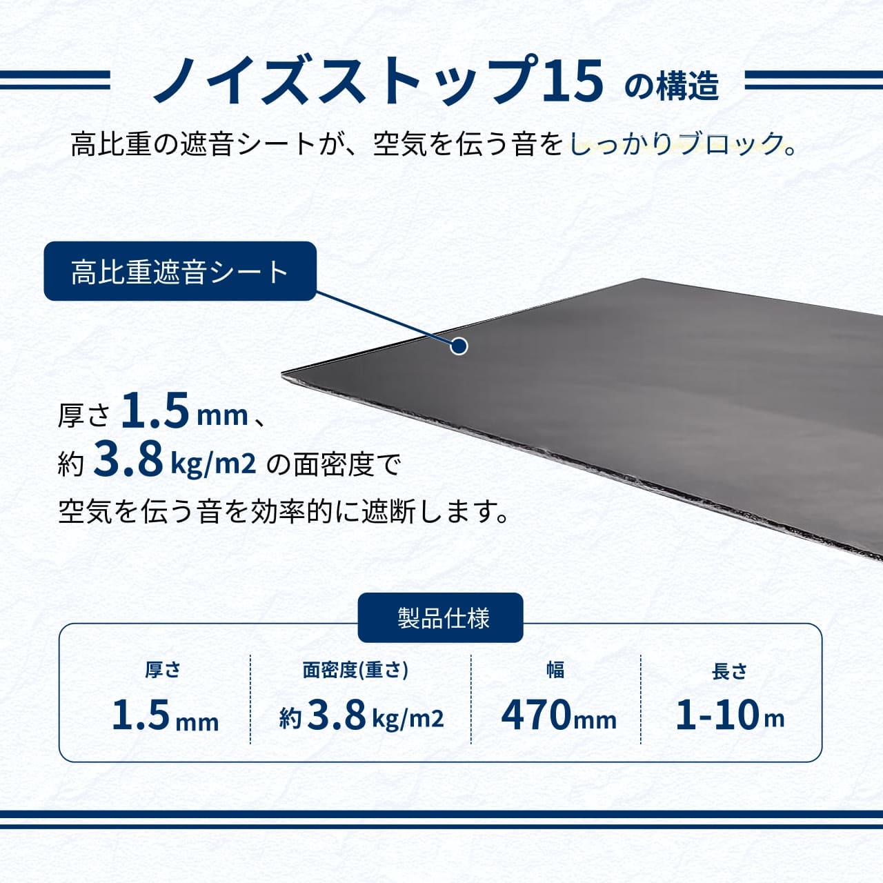 ノイズストップ15について
