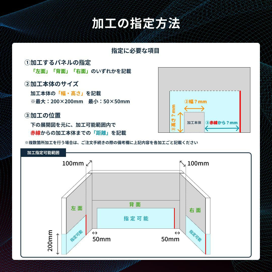 HISOHISOブースの加工方法